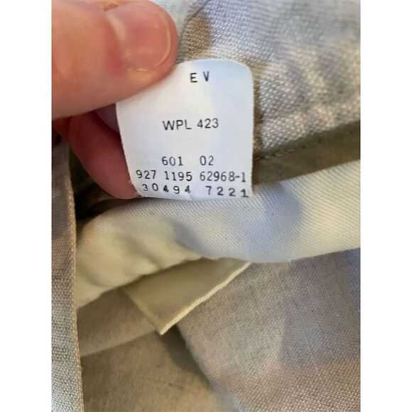 Dockers Men's Chino Shorts Size 38 Beige Linen Blend Casual Classic Fit - Picture 11 of 12